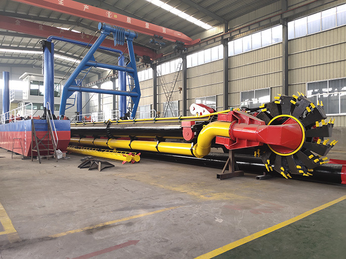200cbm Model Cutter Suction Dredger are used for cleaning silt in river channels