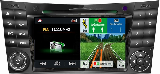 Autoradio for Mercedes Benz E Class W211 with car gps iPod bluetooth OCB-090