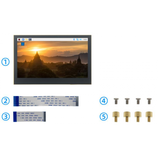 4.3 Inch HDMI LCD Display 800x480 Capacitive Touch Screen Display With IPS TFT Technology