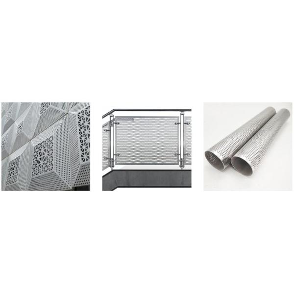 0.5mm Aperture High Strength Perforated Stainless Steel Mesh For Architectural Decorative