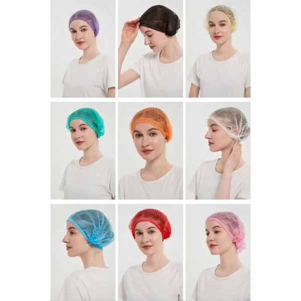 Factory Head Hair Cover Disposable Nonwoven PP Clip Strip Bouffant Hairnet Mob Cap