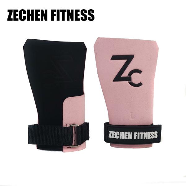 Pink Fingerless Crossfit Grips Safety Synthetic Leather 2.25Mm Girls Gymnastic