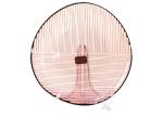 Oval Solid Purple Glass Charger Plates , 32cm Crystal Salad Plates