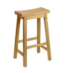 Northern Nature Wooden Round Bar Stools For Party / Kitchen , Commercial Bar