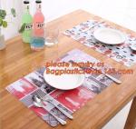 Wholesale price dining mat PVC Fabric silicone placemat table mat,tableware