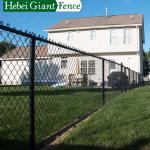 Iron Galvanized Tube 6 Ft Chain Link Fence Black Powder Coated