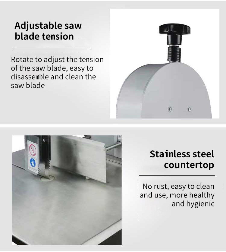 Fresh Frozen Meat Cutting Meat Food Processing Equipment Customizable Stainless Steel Body