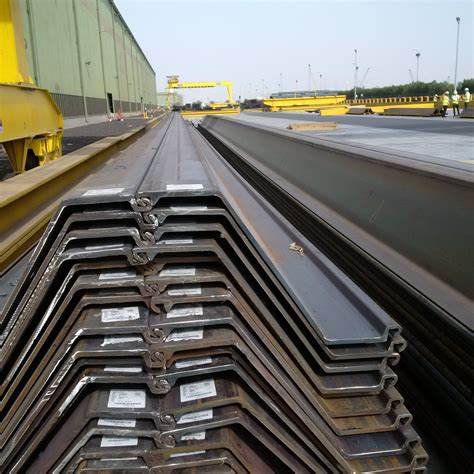 Sheet Pile Price List Hot Rolled Type 2 Steel U Sheet Pile Iron Sheet Lined Hor Rolled Nanxiang Sy295,Sy390 6/9/12m
