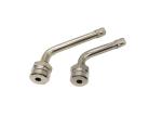 Brass Nickel Plated Clamp In Tire Valve TR545D Bend 60° 9.7mm Rim Hole