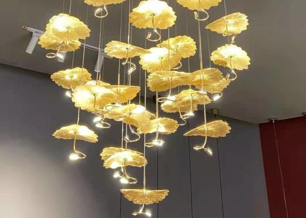 Zhongshan Supplier Big Gold and Silver Interior Living Room Decorative Lighting