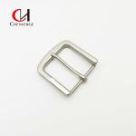 Sliver Matte Pin Belt Buckles Zinc Alloy BI Plating OEM Classic 40mm