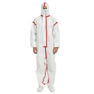 Wholesale Waterproof Disposable Impervious Coverall Non Woven Workwear Overall PPE Set Suit With Taped Seam from china suppliers
