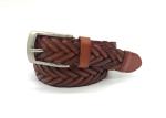 Woven Braided Cowhide Belts For Mens Casual Leather Belt