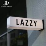 Acrylic Light Box Letter Round Double Sided Signs Metal Base Blister Led Light