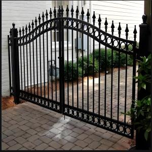 Wholesale Reinforced Steel Luxury Villa Gates High Load Capacity Tamper Proof Installation from china suppliers