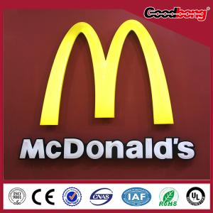 Wholesale vacuum forming chorme waterproof anti-wind illuminated advertising chain store light box from china suppliers