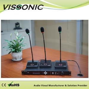 Wholesale ABS Desktop Conference Microphone Vissonic CAT5 Wired Digital Basic Unit Heart Type Capacitance from china suppliers
