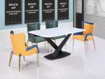Wear Resistant 150*90*75cm Painting Wrought Iron Table