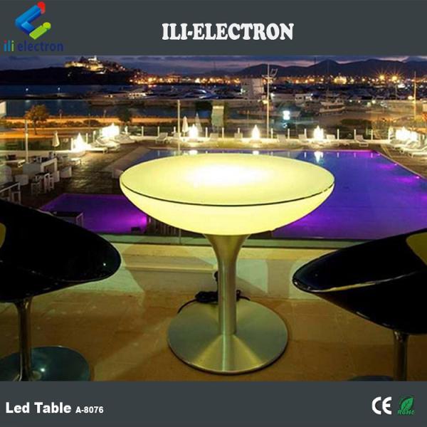 Luxury Illuminated Led Bar Table For Rental 1 Year Warranty