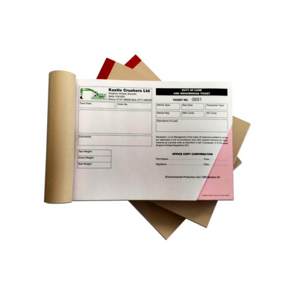 Custom White Pink Yellow Self Copy Carbonless NCR Paper clear image 5 Years Guarantee