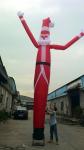 Christmas Santa Claus Inflatable Air Dancer , Oxford Cloth Christmas Dancer