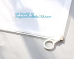 vinyl pvc zipper bag vinyl zipper slider bag for stationery, cosmetic, Flat