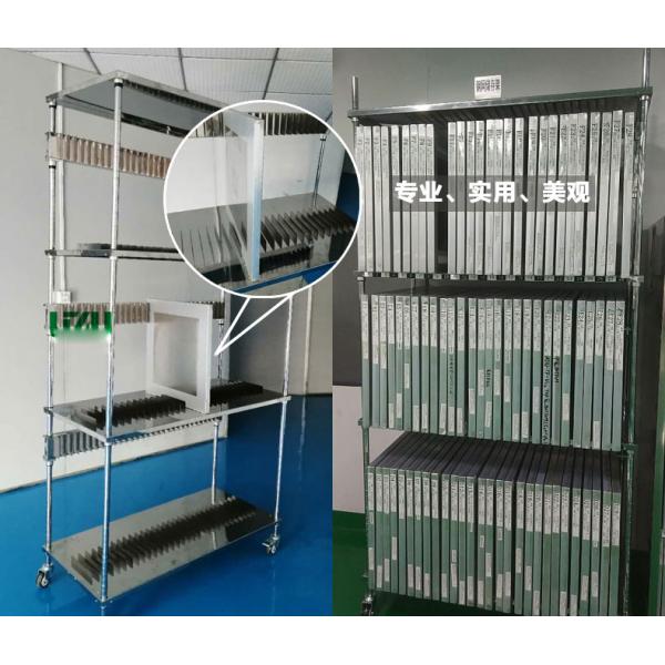 400mm SMT Line Equipment Stainless steel Stencil Cart 6 Layers