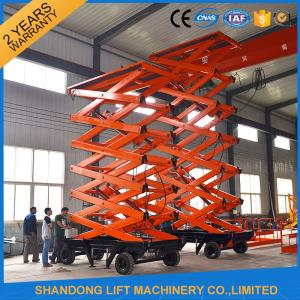 Wholesale Safe 1 Ton Mobile Platform Lift With 4 Wheels 2200 mm X 1220 mm Table Size from china suppliers