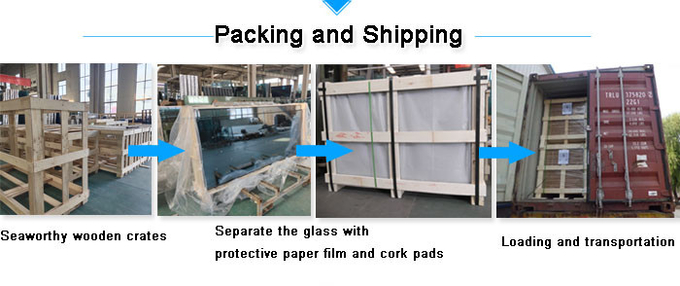 8mm Black Laminated Glass PVB Sound Insulation Tempered Laminated Glass