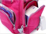 Polyester Cute Baby Diaper Backpack Rose Color Eco Friendly Advantage
