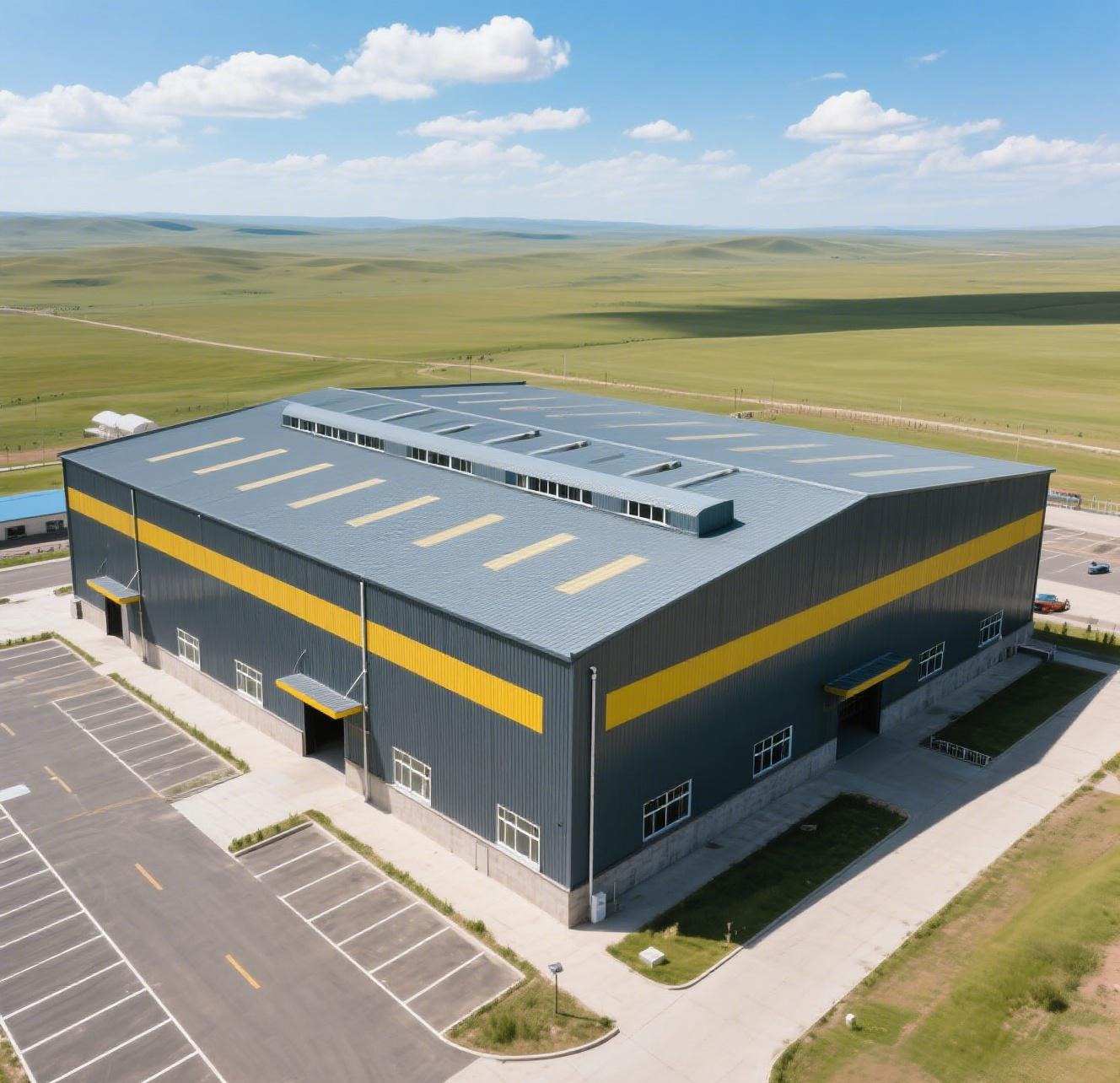 Eco-Friendly Spacious Prefab Warehouse Building Weather-Resistant