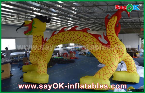 Halloween Inflatable Arch Logo Printing Dragon Shaped Inflatable Arch Archway 7