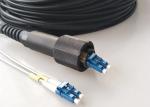 Outdoor PDLC Connector , Waterproof 2 Core Single Mode Fiber Optic Cable