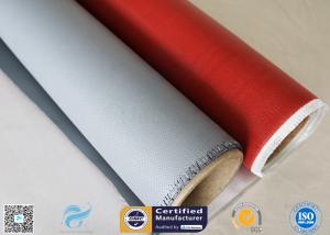 Wholesale 260℃ Heat Insulation 3732 0.45mm Red Color Silicone Coated Fiberglass Fabric from china suppliers
