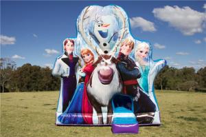 Wholesale Indoor Or Outdoor Inflatable Bouncer , Frozen Team Kids Jumping Castle With PVC Tarpaulin from china suppliers