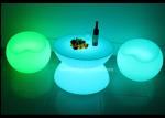 Double Half Round Glowing Coffee Table / LED Light Bar Table Polyethylene