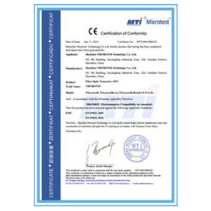 Moduleland Technology Co., Ltd. Certifications