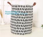 Large Foldable Waterproof Canvas Toy Storage Basket,manufacturer 100%cotton