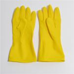Reusable Flocklined Kitchen Rubber Gloves anti-Chemicals Household rubber gloves