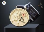 Zinc Alloy Custom Sports Medals For Club , Silver Plating Soft Enamel Medalhas