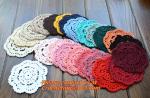 White Lace, Mini Crochet, Doilies, Bulk Flower, Motifs Decoration, table mat