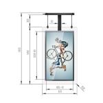 8mm Glass Frame High Brightness LCD Display 43 49 55 65 Inch
