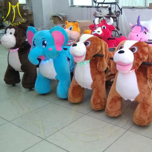 Hansel stuffed kiddie outdoor rides battery powered animal walking toy for sale