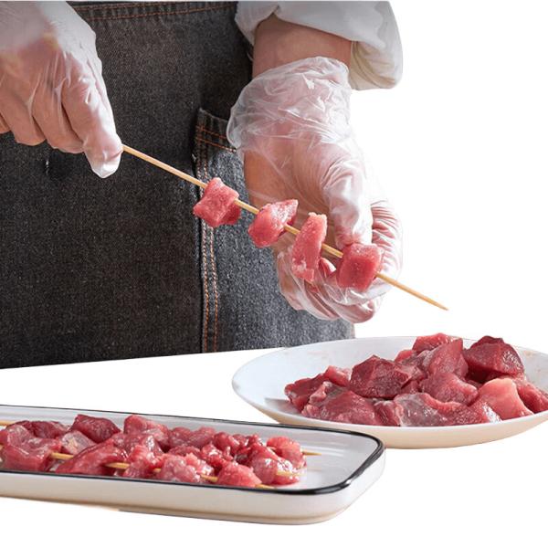 Food Grade Non Stick Bamboo Grilling Skewers Hygienic Eco Friendly Material