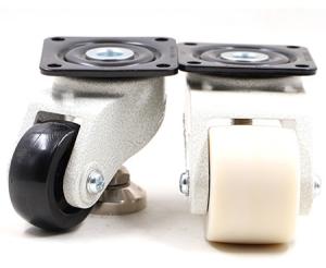 Wholesale Aluminum Frame 600kg 3 Inch Polyurethane Casters Adjustable Levelling Castors from china suppliers