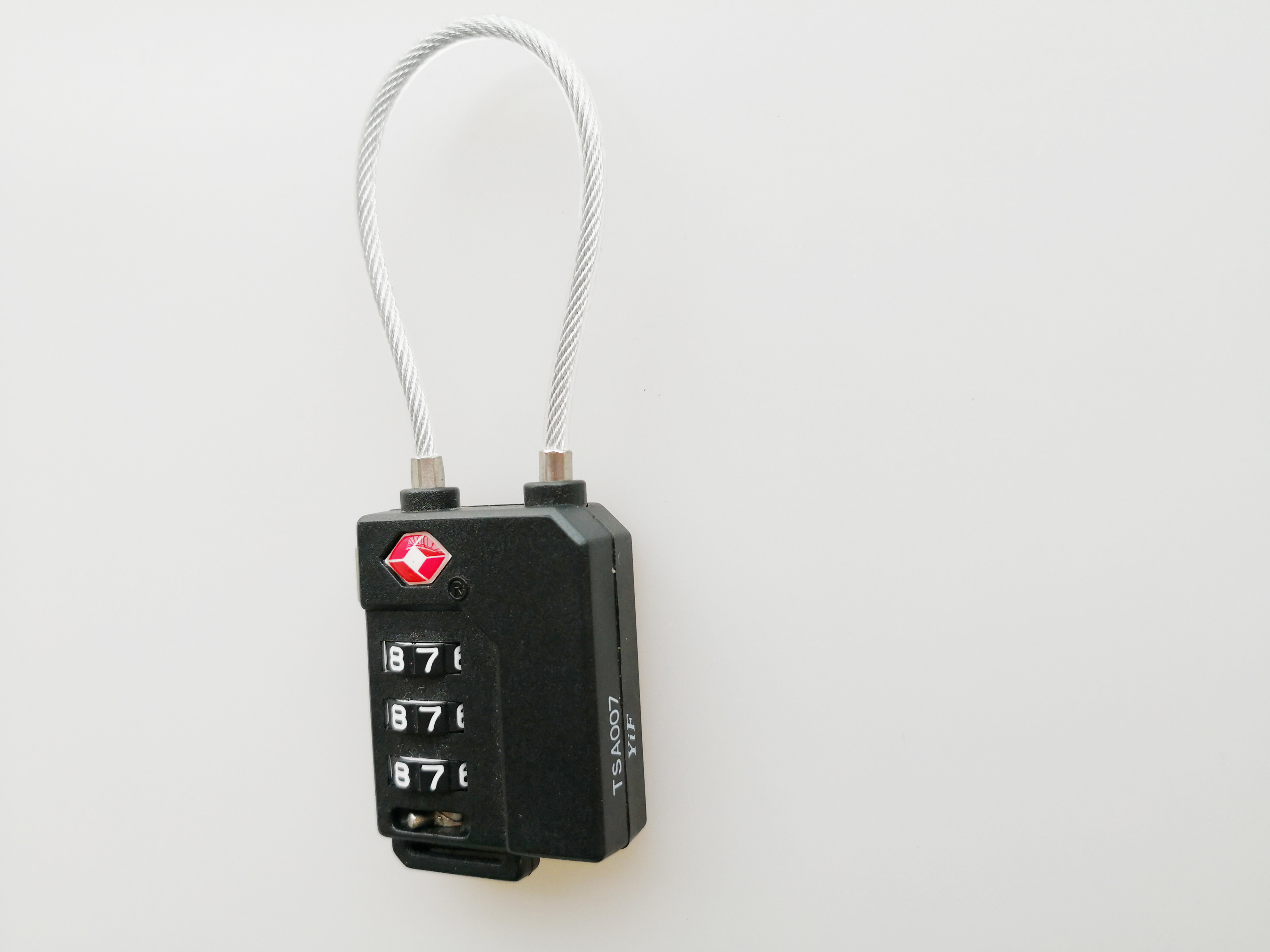 35.2g TSA Combination Padlock / TSA 21100 3 Digit Number Lock PC Material