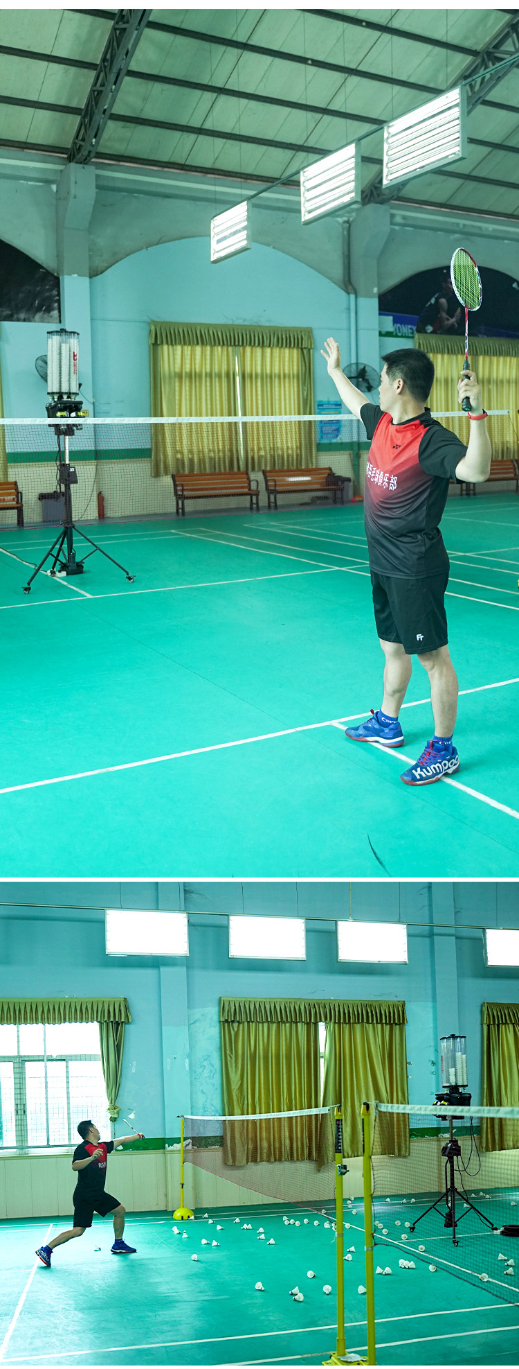 Automatic Shuttlecock Shooter Badminton Training Machine Shuttlecock Serving Machine