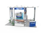 Aluminum Profile Convention Booth Displays , Modern Trade Show Display Booths