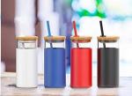 glass bottle with bamboo lid