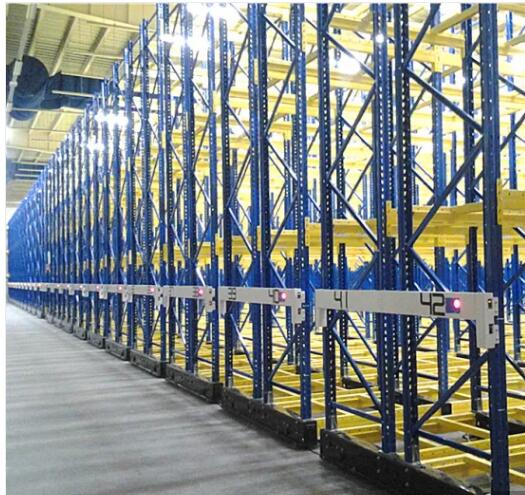Electrical Movable Racking Systems For Warehouse Pallet Storage With Floor Rail